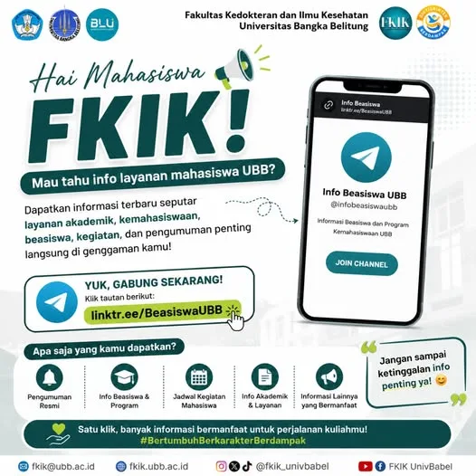 HAI, MAHASISWA FKIK UBB!