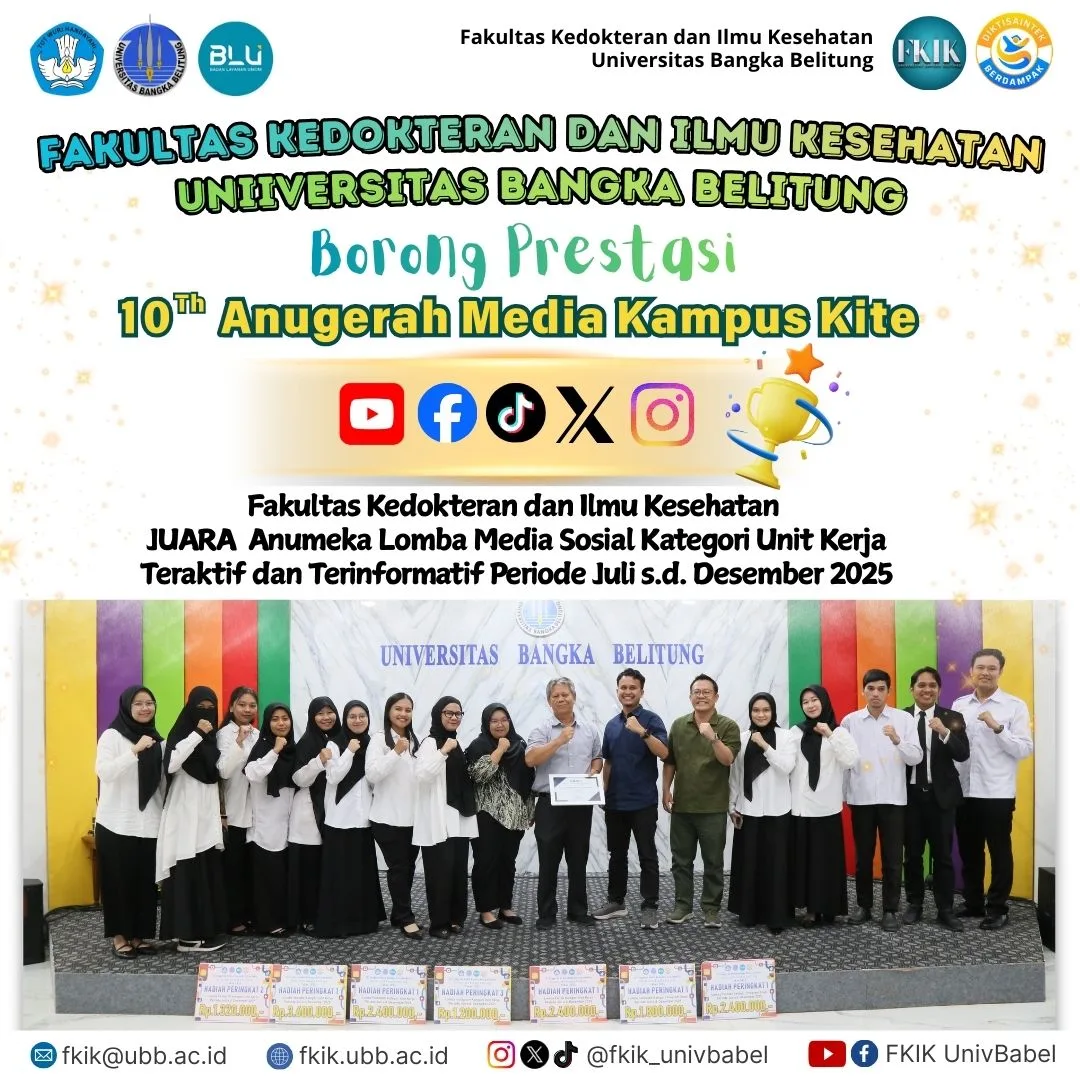 FKIK UBB Borong Prestasi AnuMeka ke-10 Universitas Bangka Belitung Tahun 2025