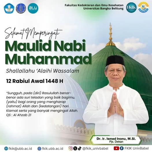 SELAMAT MEMPERINGATI MAULID NABI MUHAMMAD SAW 12 Rabiul Awal 1448 H | 25 Agustus 2026