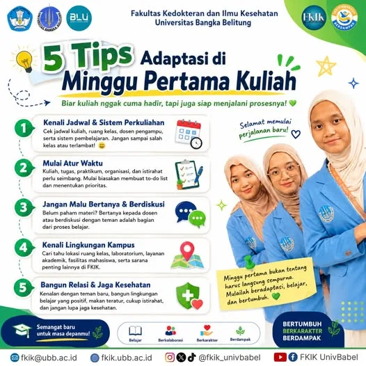 5 Tips Adaptasi di Minggu Pertama Kuliah